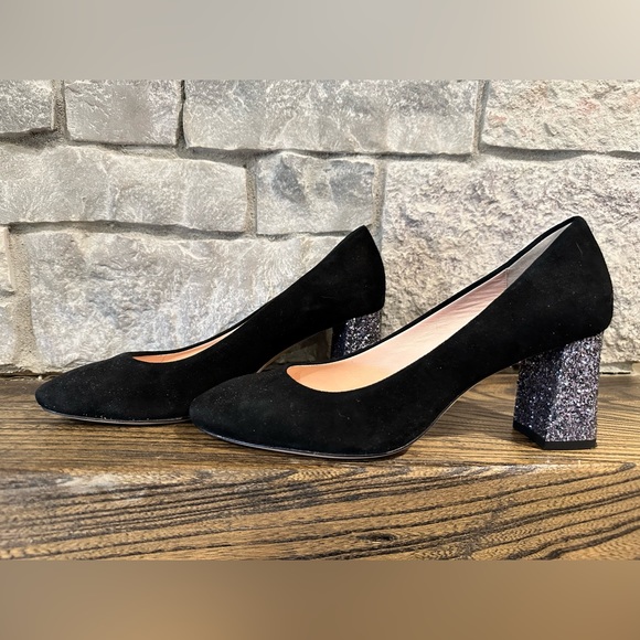 Kate Spade New York CHARLIZE HEELS
COLOR: BLACK GLITTER
STYLE #: S735001 - Picture 3 of 5